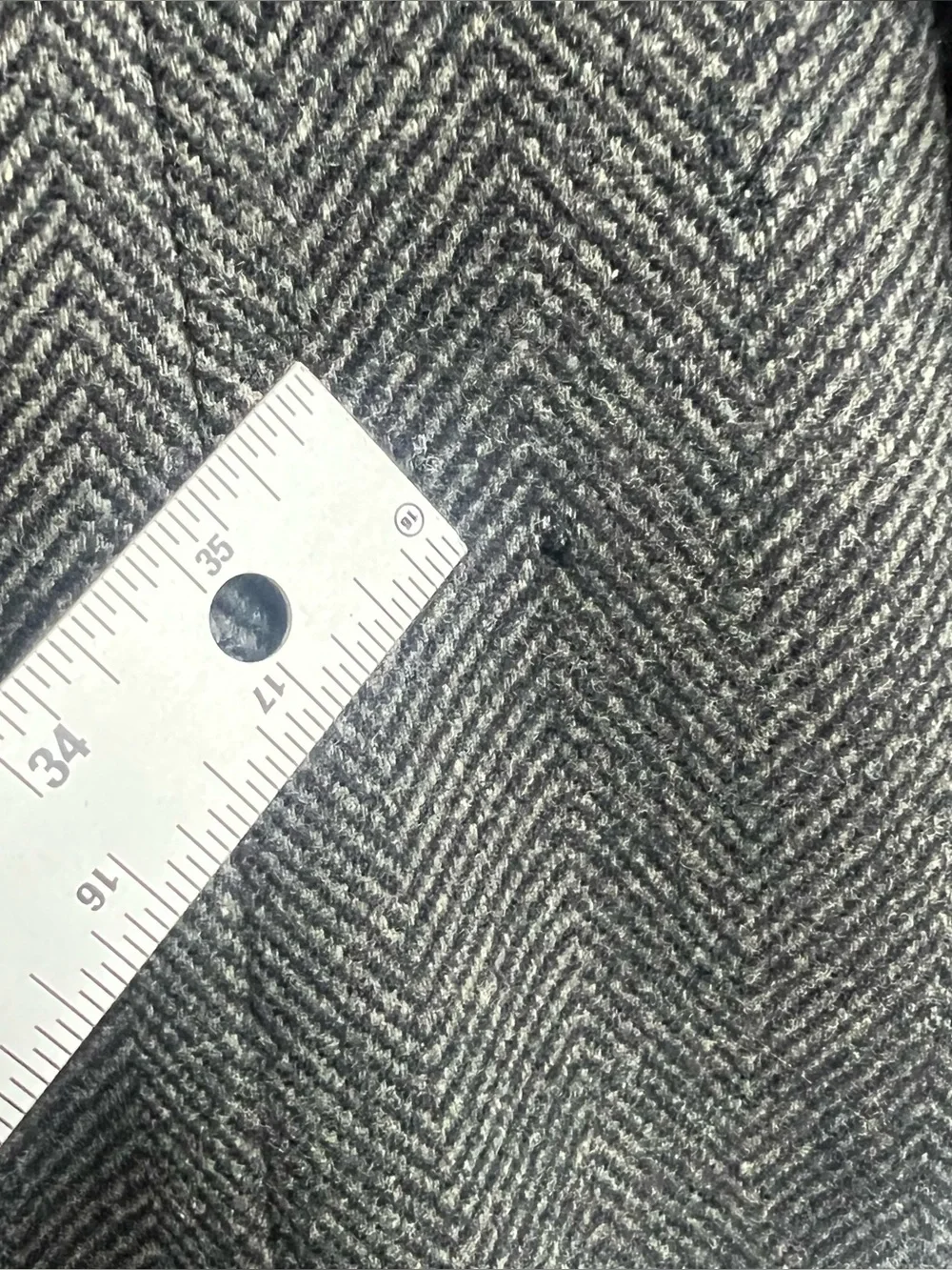Polo Ralph Lauren Herringbone Wool Overcoat Mens XL?? Grey Canada Chesterfield